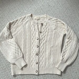 Sézane ANDIE Cardigan in Natural Sz Small- Like New